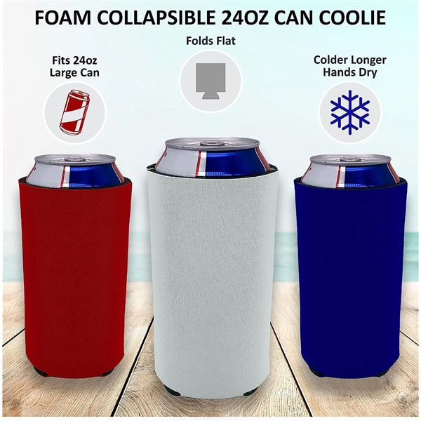 Premium Plain Tall Boy Neoprene Cooler