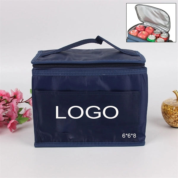 210D Polyester 6 Can Compact Koozie Cooler Bag