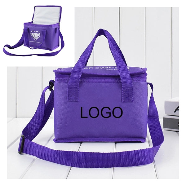 210D Polyester 6 Can Compact Koozie Cooler Bag