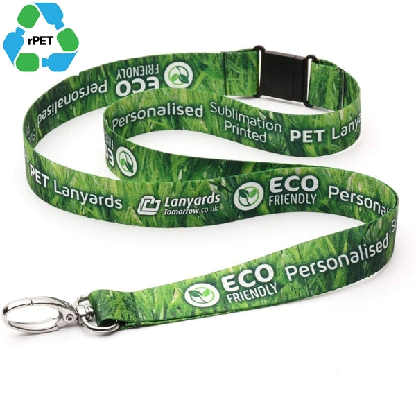 Sublimation Recycled PET Lanyard w/ Safety Breakaway