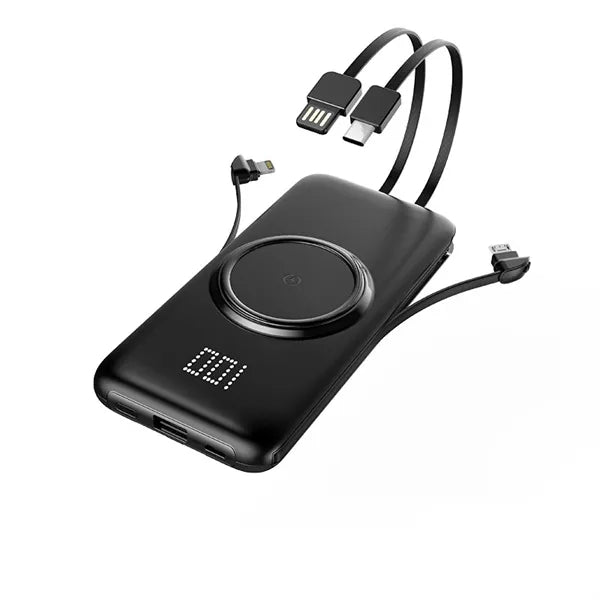 10,000 mAh four output wireless charging power bank