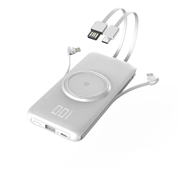 10,000 mAh four output wireless charging power bank