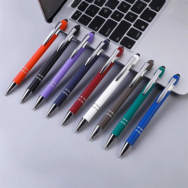 Soft-Touch Metal Ballpoint Pen - Laser Engraved