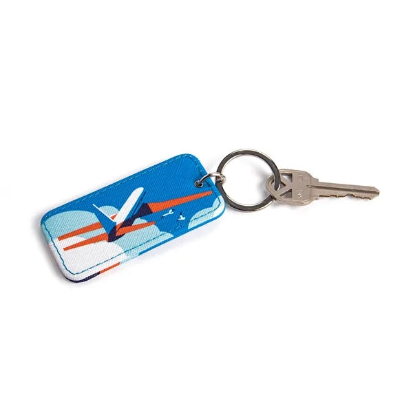 LVL Vegan Leather Rectangle Keychain