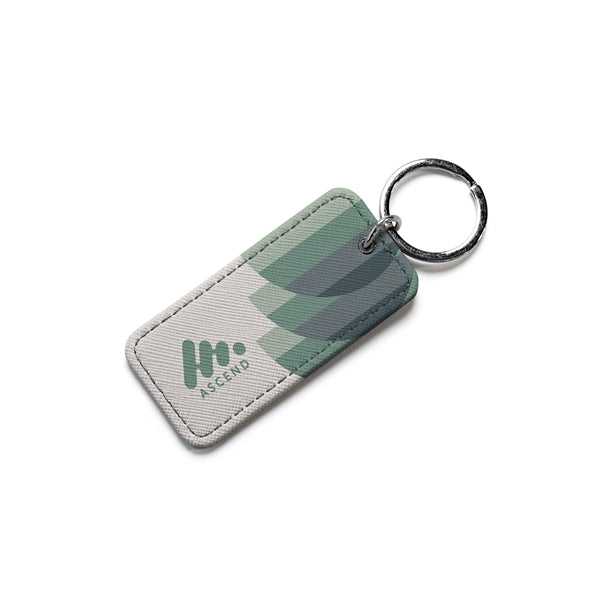 LVL Vegan Leather Rectangle Keychain