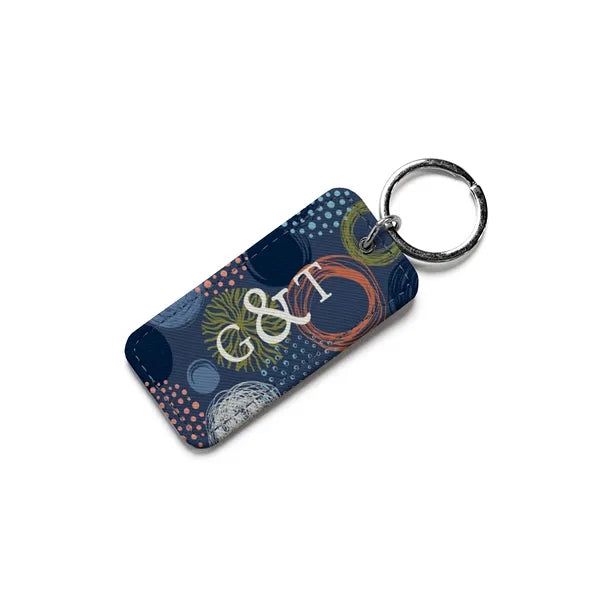 LVL Vegan Leather Rectangle Keychain