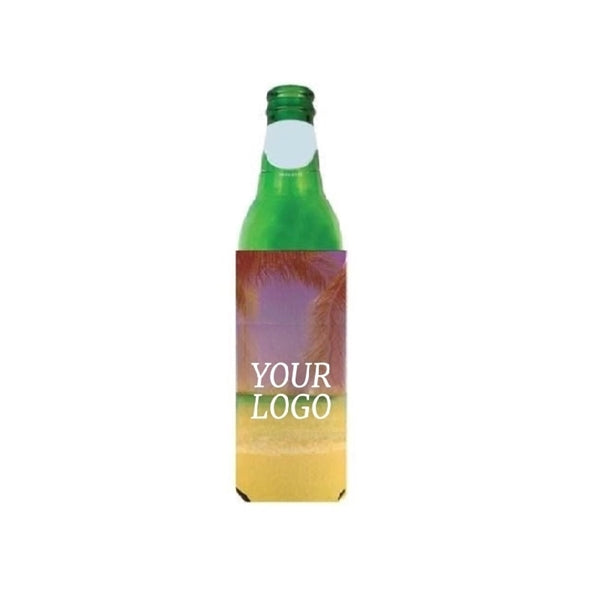 Full Color Slim Foam Bottle Cooler, 12 oz.