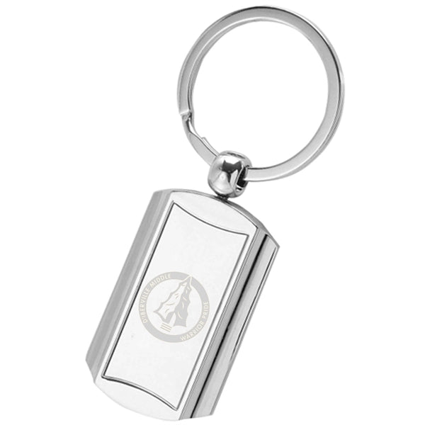 Metal Keychains With Rounded Ends