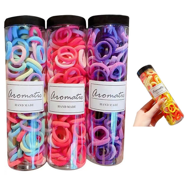 100pcs Seamless Hair Bands Ponytail Holders for Women Girls