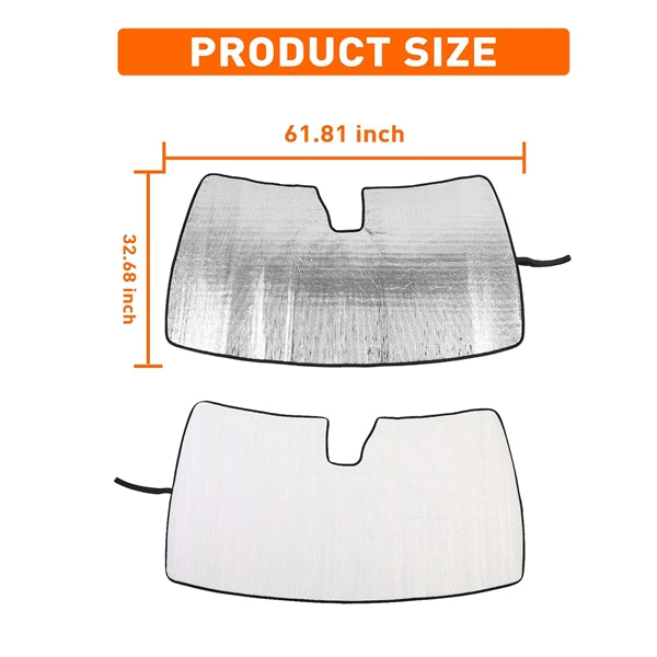 Accordian Fold Mylar Sun Shade