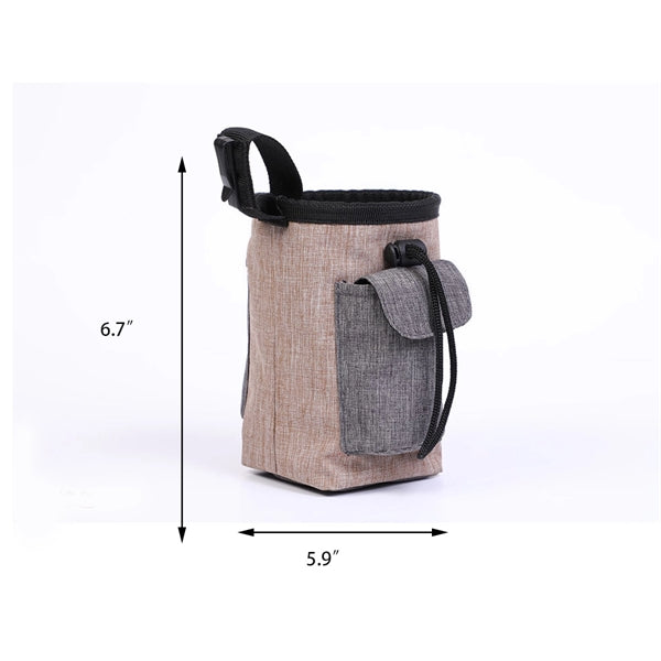 Durable Nylon Dog Treat Pouch with Waistband