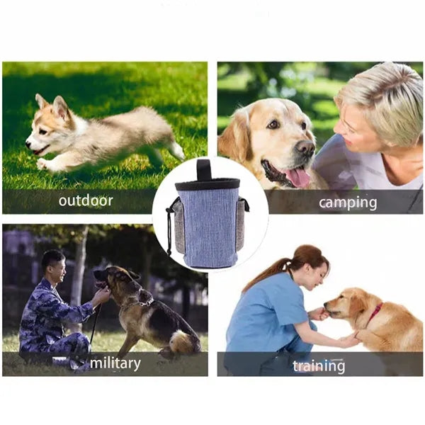 Durable Nylon Dog Treat Pouch with Waistband