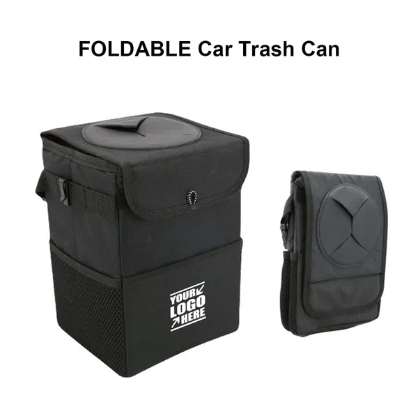 Foldable Car Trash Bag with Lid