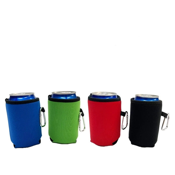 Neoprene Cooling Can Holder with Carabiner