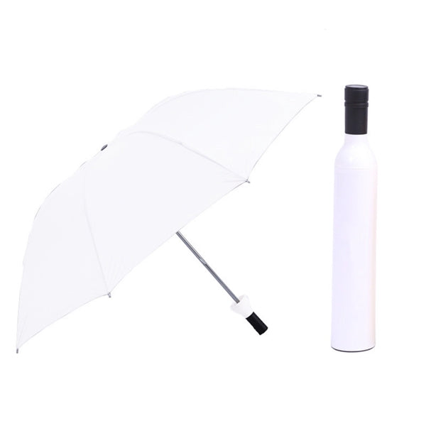 Logo 21 Inch Three-Folding Beer Bottle Umbrella