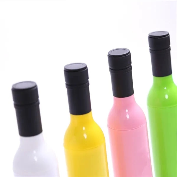 Logo 21 Inch Three-Folding Beer Bottle Umbrella