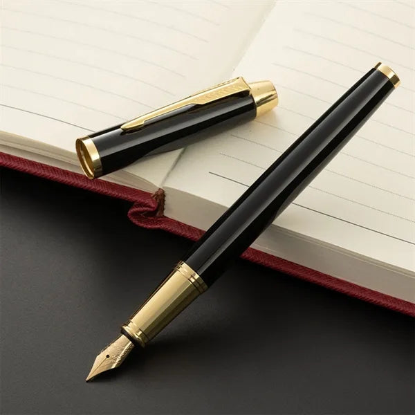 Matte Black Lacquer With Gold Trim