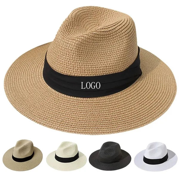 Wide Brim Straw Panama Roll Up Hat