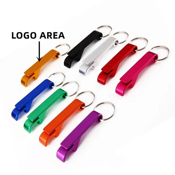Aluminum Bottle Opener w/ KeyChain