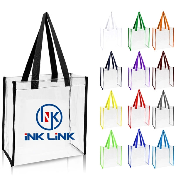 Clear PVC Stadium Tote Bag