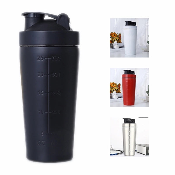 Workout Protein Mixing Shaker Stainless Steel Bottle