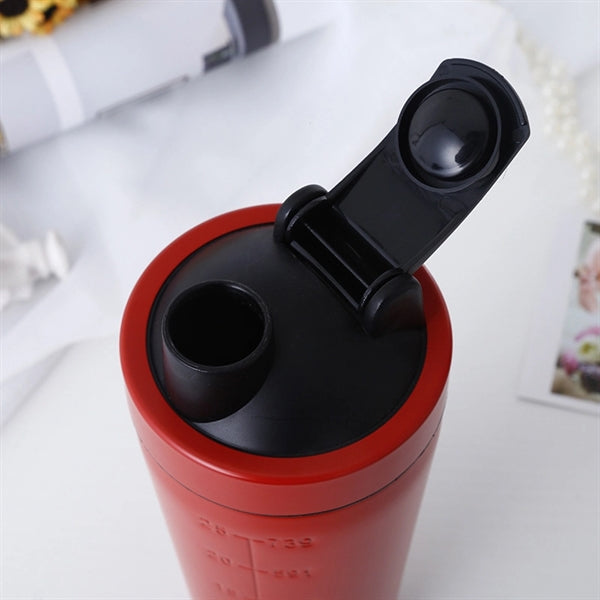 Workout Protein Mixing Shaker Stainless Steel Bottle