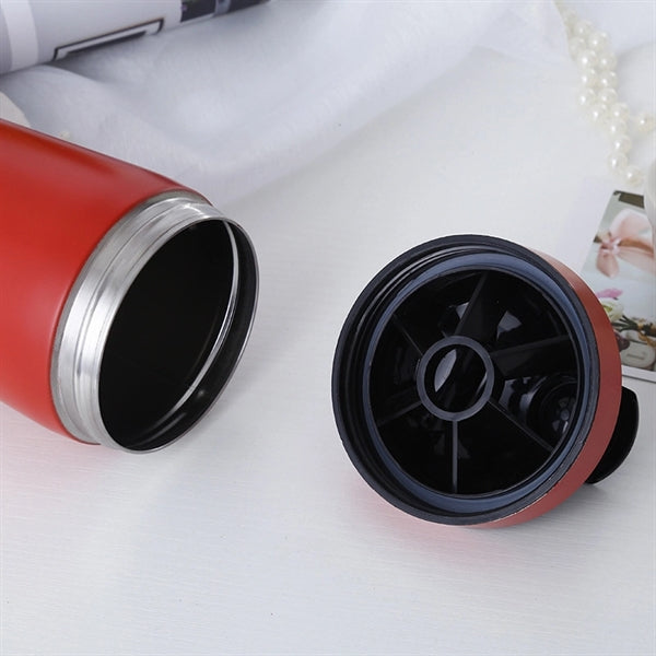 Workout Protein Mixing Shaker Stainless Steel Bottle
