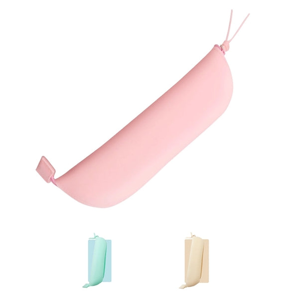 Portable Silicone Pen Pencil Bag Makeup Brush Organizer