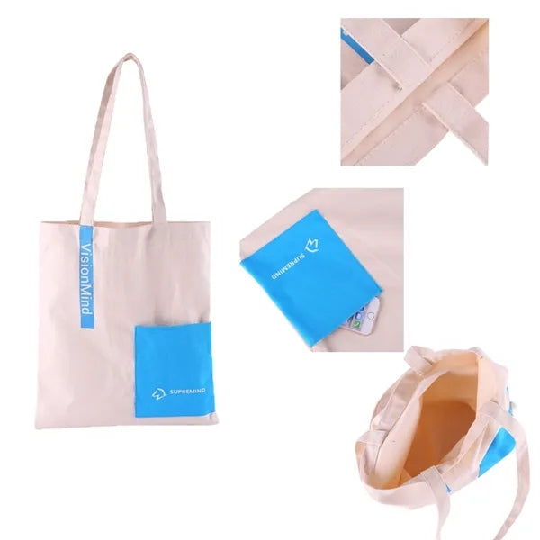 10oz Pocket Canvas Tote Bag