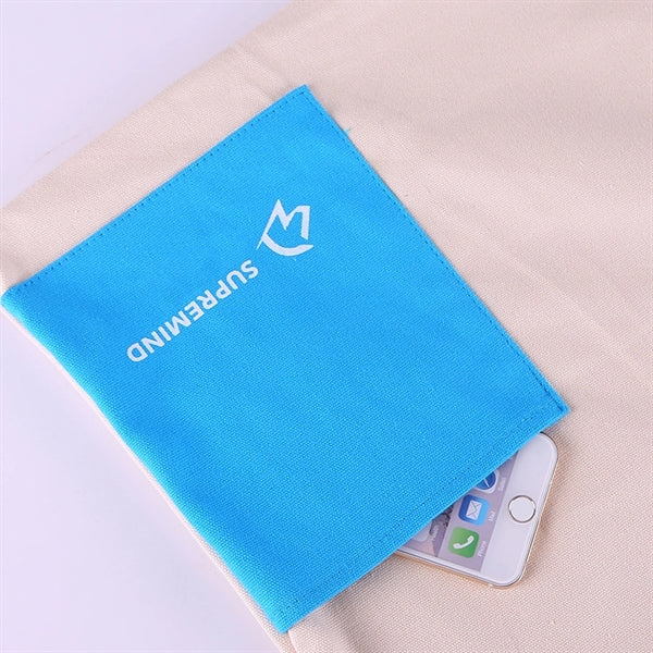 10oz Pocket Canvas Tote Bag