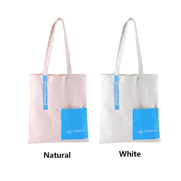 10oz Pocket Canvas Tote Bag