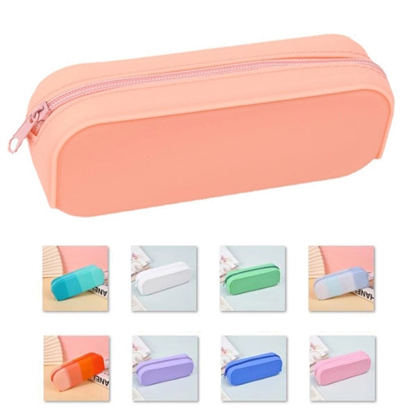 Portable Silicone Pen Pencil Case Makeup Brush Organizer