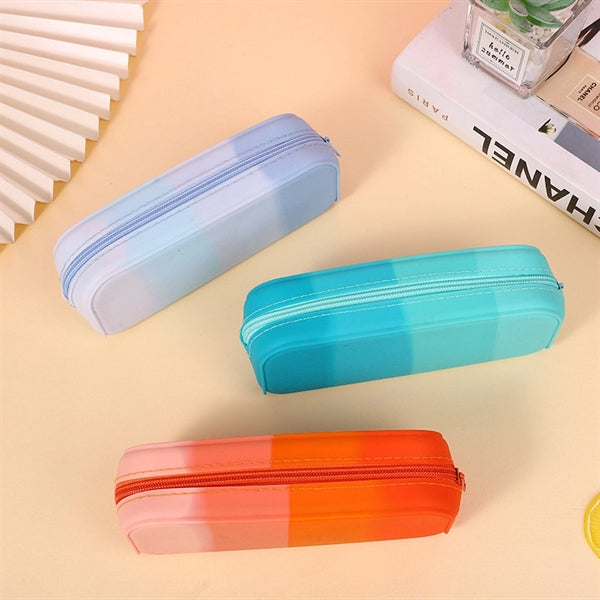 Portable Silicone Pen Pencil Case Makeup Brush Organizer