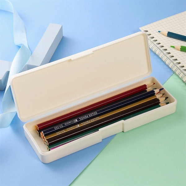 Multi Pen Pencil Case PP Plastic Frosted Stationery Box