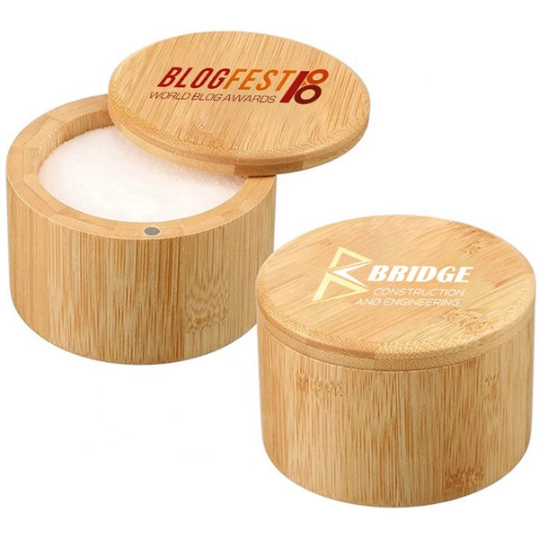 Portable Gift Bamboo Container With Lid