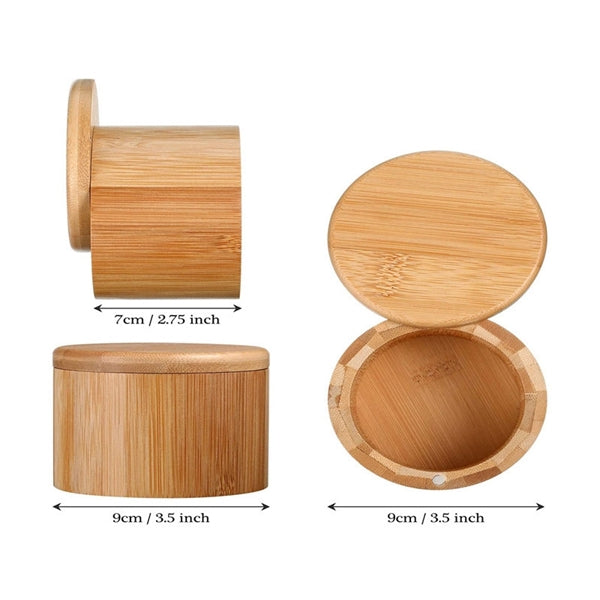 Portable Gift Bamboo Container With Lid