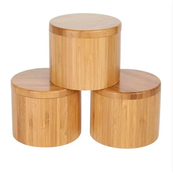 Portable Gift Bamboo Container With Lid