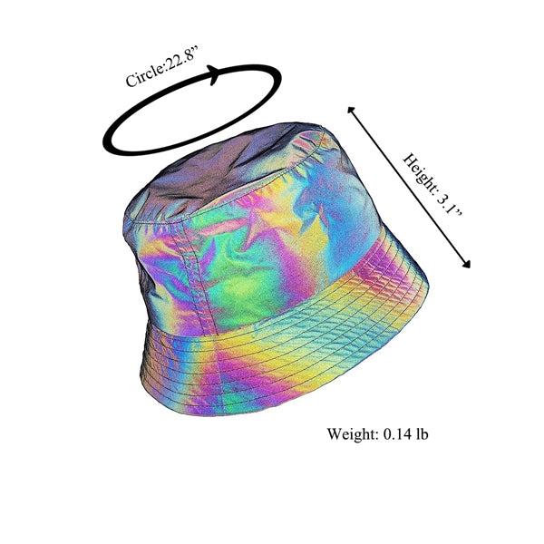 Rainbow Reflective Bucket Hat