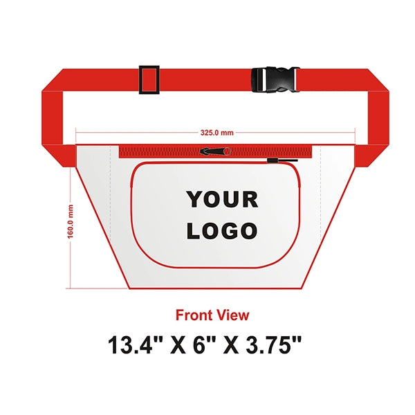 Clear Fanny Pack Water resistant Waist Bag
