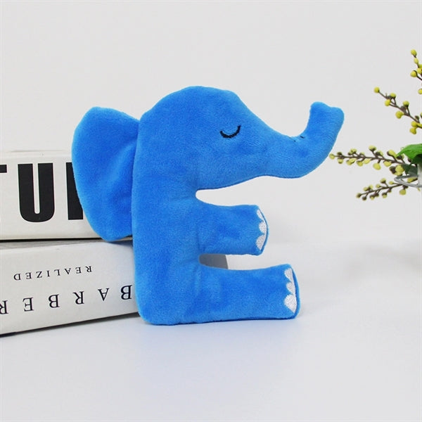 Letters Plush Animals Keychain