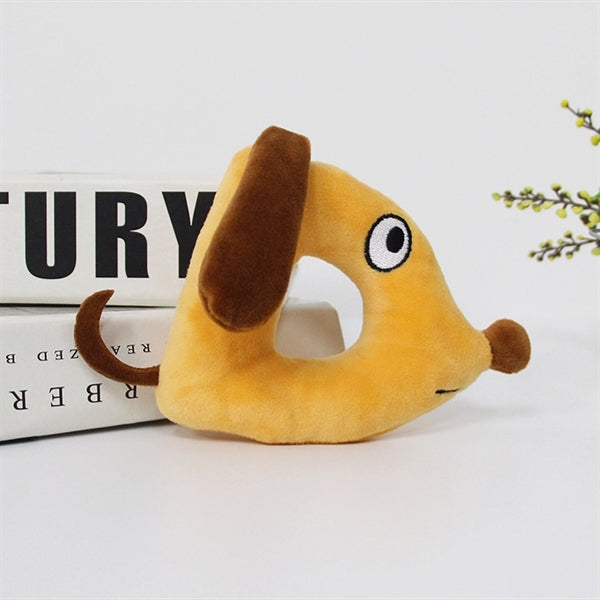 Letters Plush Animals Keychain