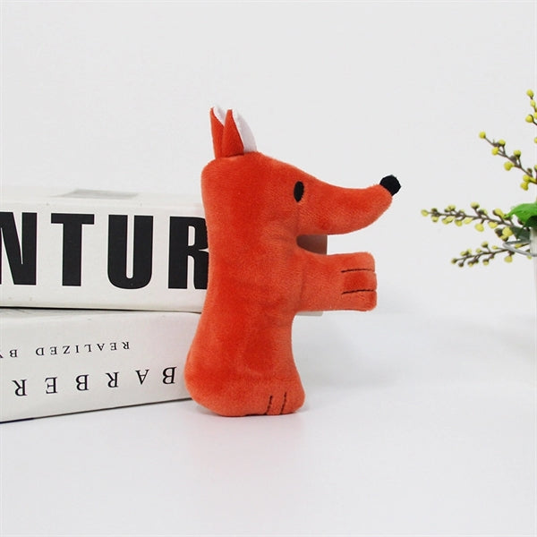 Letters Plush Animals Keychain