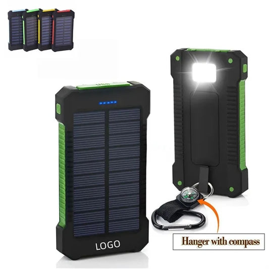 20000mAh Solar Power Bank with Flashlight