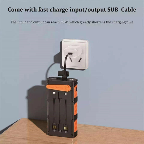 30000mAh Hand Crank Emergency Solar Charger