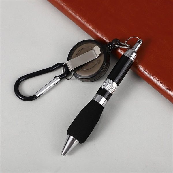 Metal Keychain Rope Suspending Ballpoint Pen