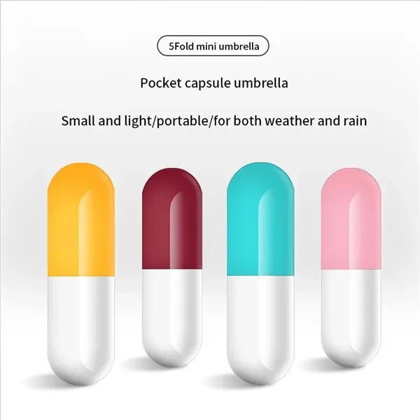 Portable Mini Compact Folding Capsule Umbrella