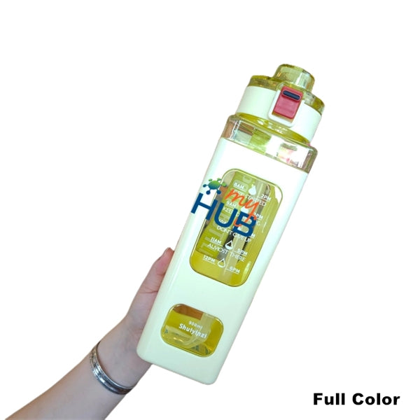 24/30 oz Motivational Water Bottle with Straw & Time Marker
