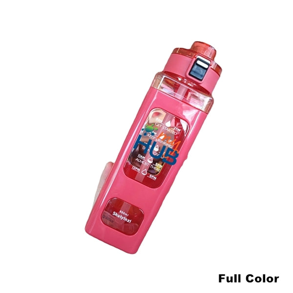24/30 oz Motivational Water Bottle with Straw & Time Marker
