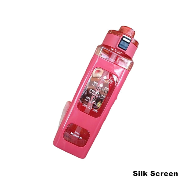 24/30 oz Motivational Water Bottle with Straw & Time Marker