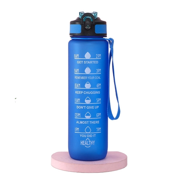 32 OZ Water Bottle with Times to Drink And Straw